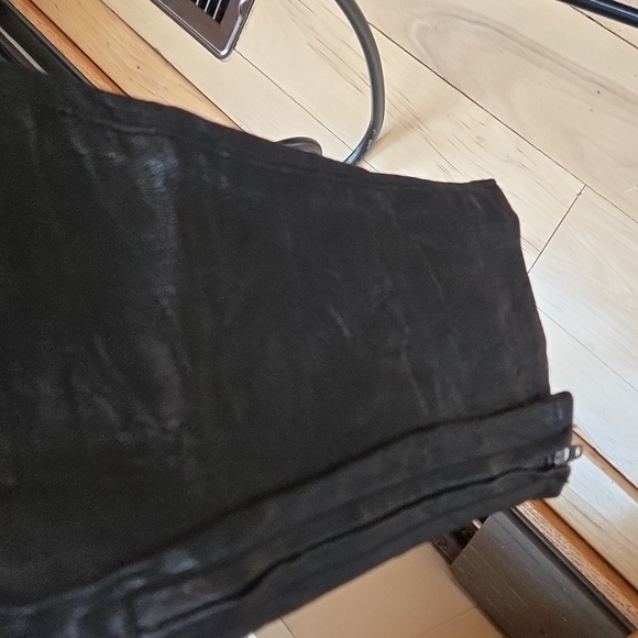 J. Brand 100% Black Lamb‎ Leather Sz. 28 Zippered Ankle Pants - Picture 5 of 16